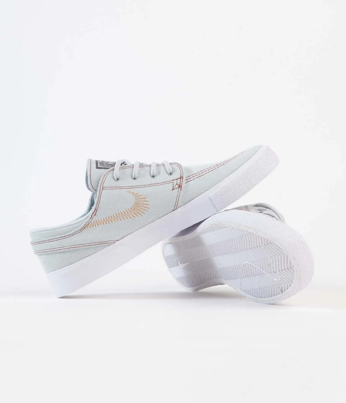 Nike SB Janoski Flyleather Shoes - Pure Platinum / Monarch - Pure Platinum