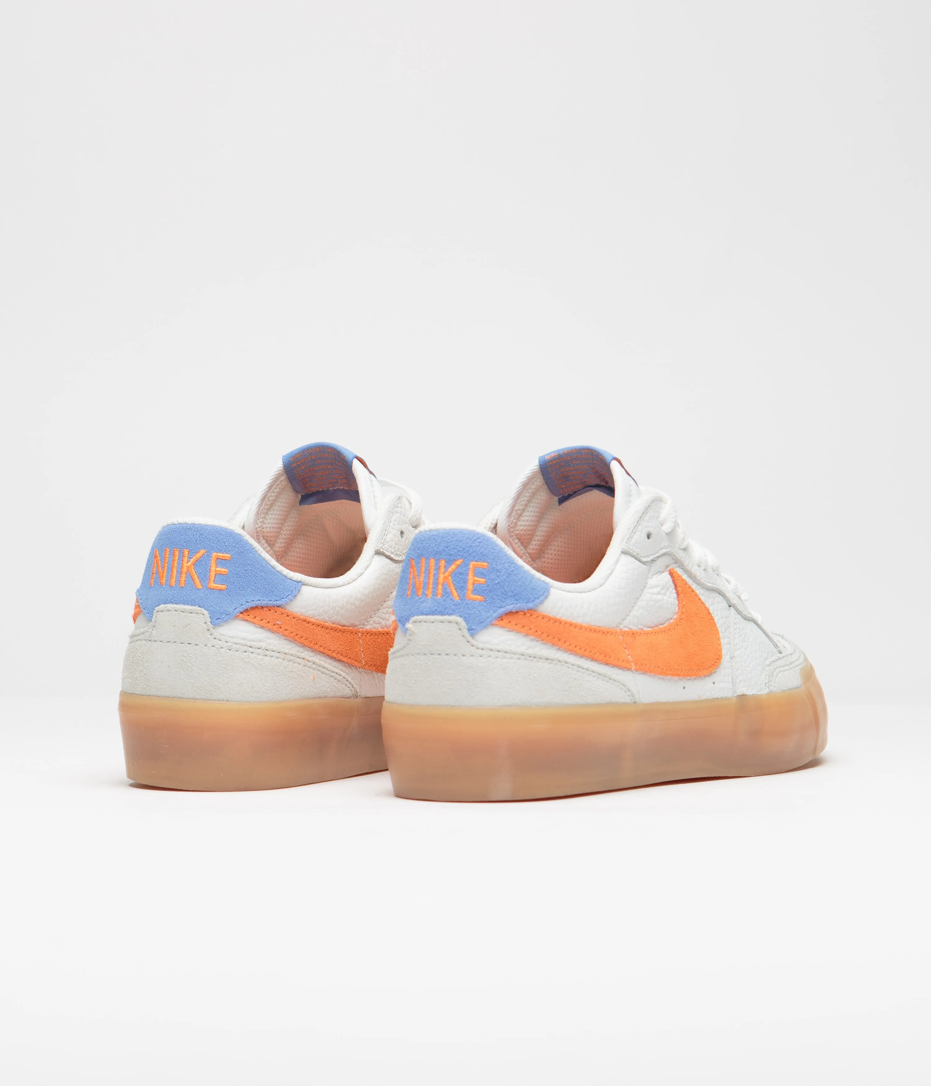 Nike SB Pogo Plus Premium Shoes - Summit White / Bright Mandarin