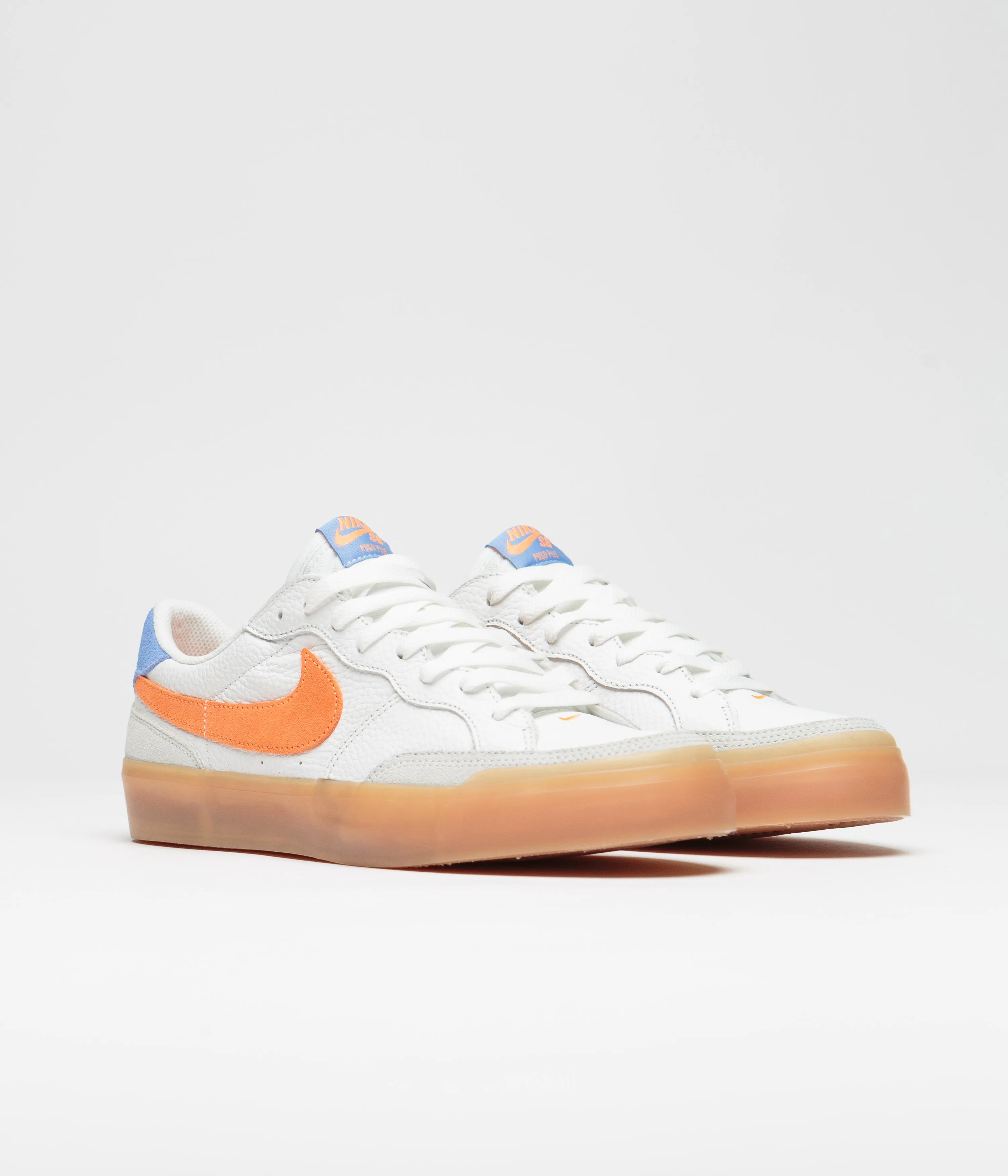 Nike SB Pogo Plus Premium Shoes - Summit White / Bright Mandarin