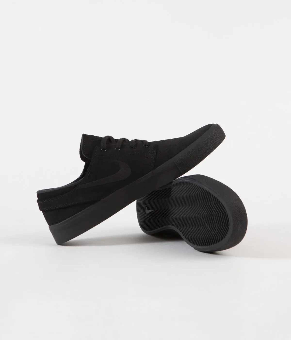 Nike SB Stefan Janoski Remastered Shoes - Black / Black - Black - Black