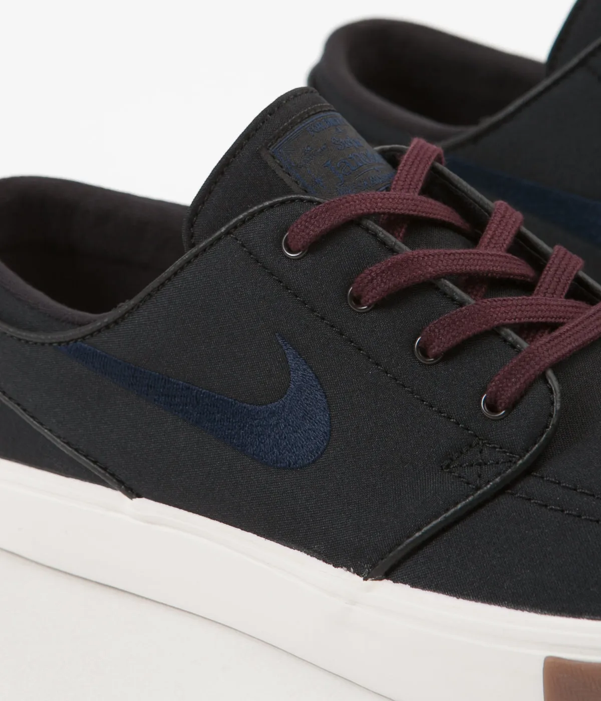 Nike SB Stefan Janoski Shoes - Black / Obsidian - Burgundy Crush