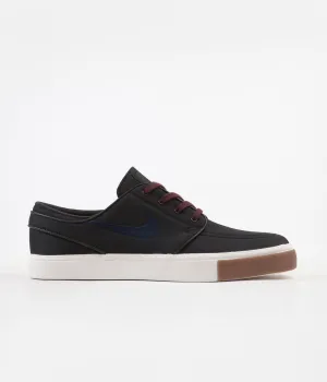 Nike SB Stefan Janoski Shoes - Black / Obsidian - Burgundy Crush