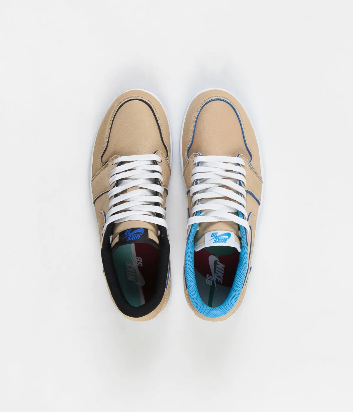 Nike SB x Air Jordan 1 Low Shoes - Desert Ore / Royal Blue - Dark Powder Blue