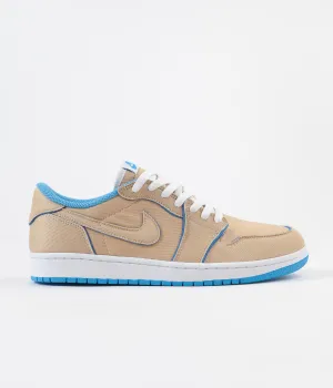 Nike SB x Air Jordan 1 Low Shoes - Desert Ore / Royal Blue - Dark Powder Blue