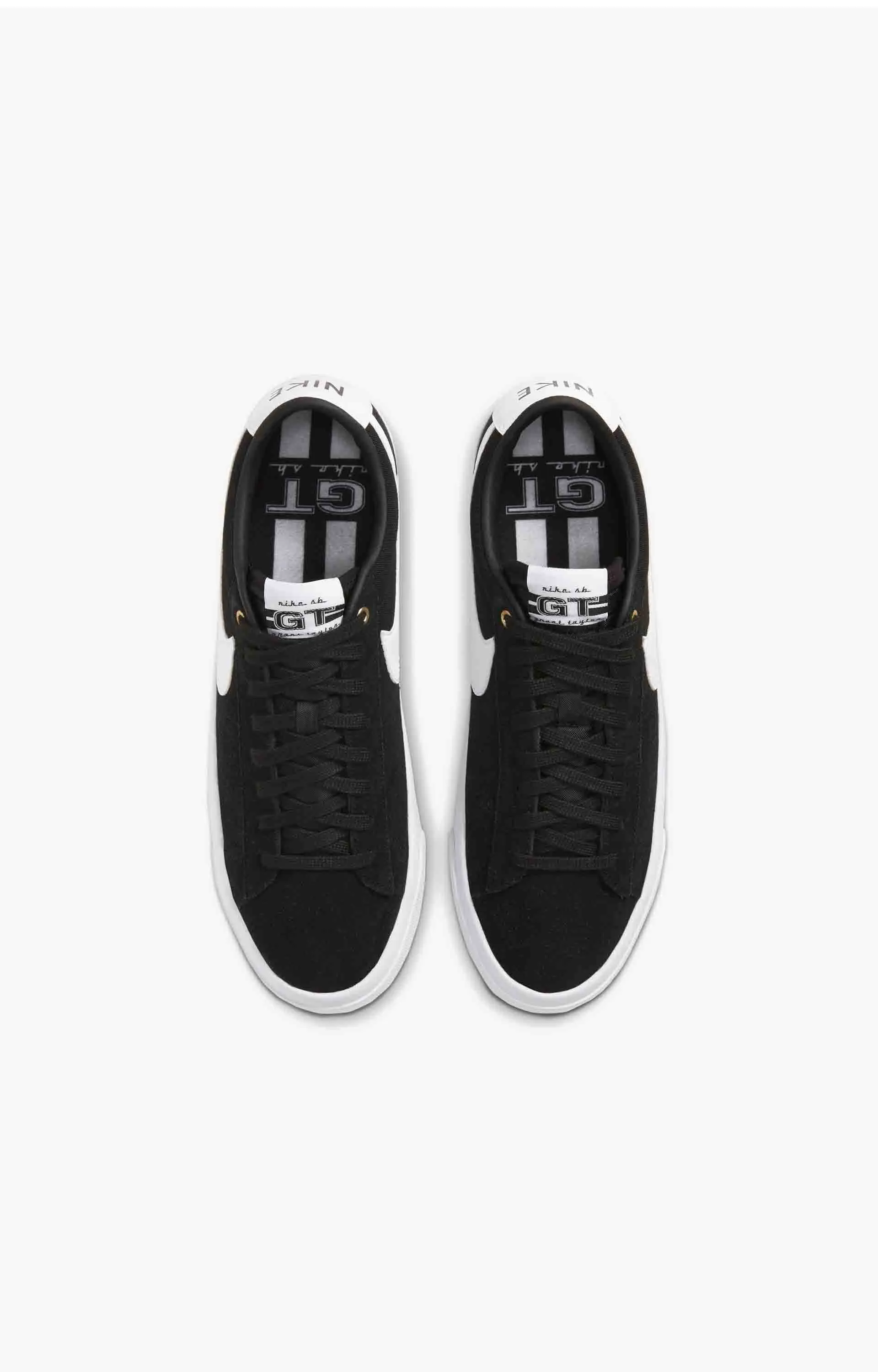 Nike SB Zoom Blazer Low Pro GT Skate Shoe, Black/White