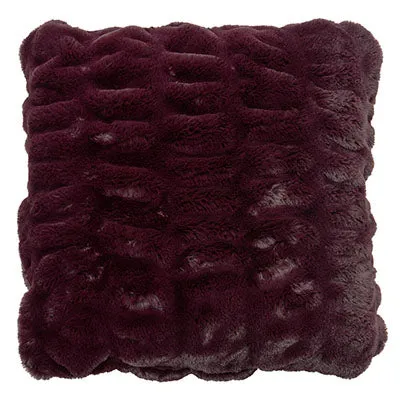 Pillow Sham - Royal Opulence Faux Furs (Merlot - Only One 18" & 20" Sham Left!)