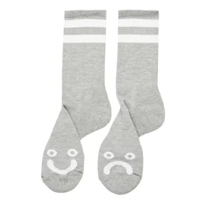 Polar Happy Sad Socks Heather Grey