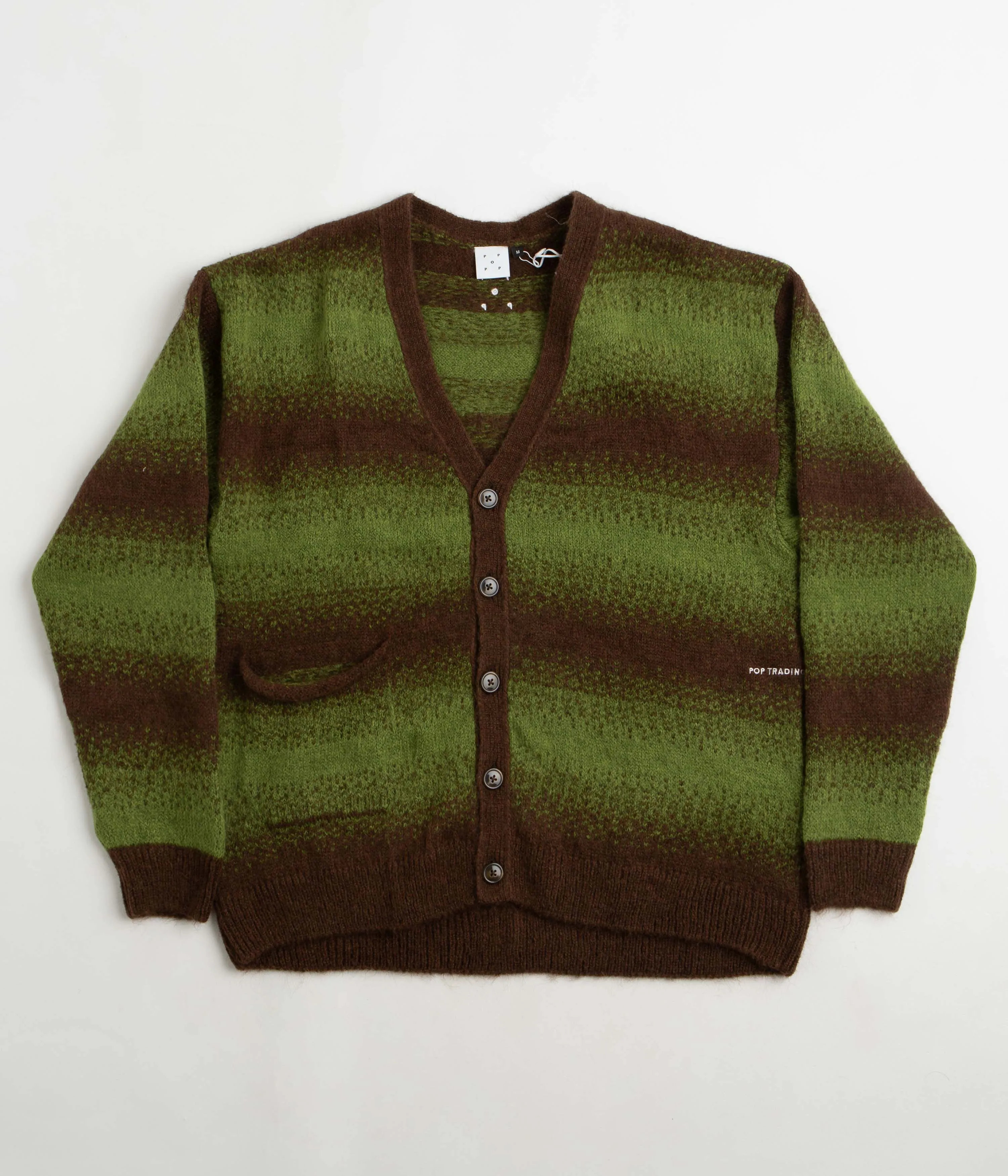 Pop Trading Company Striped Cardigan - Delicioso / Foliage