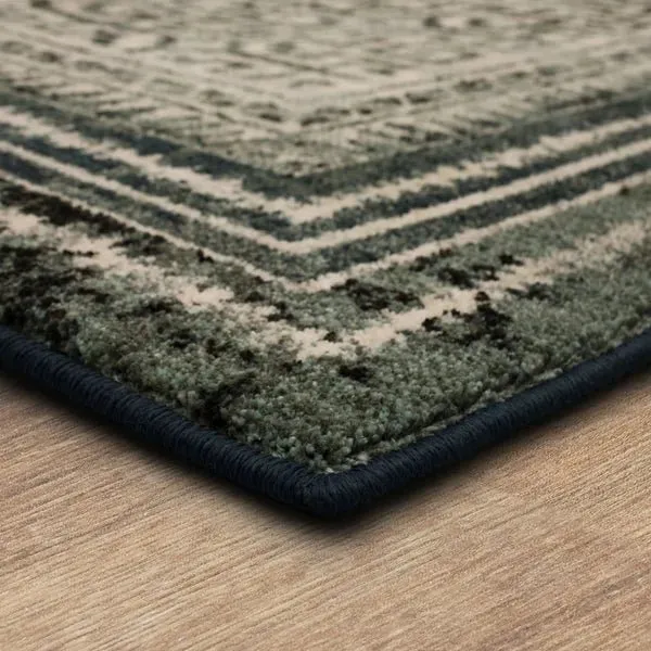 Rendition 92398 50133 Adras Blue Teal Rug