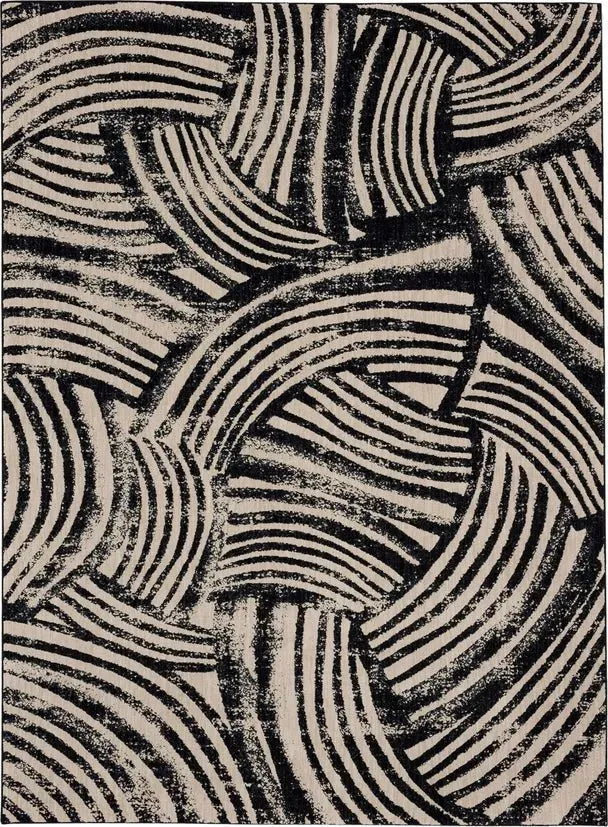 Rendition 92606 90166 Arcoa Obsidian Rug