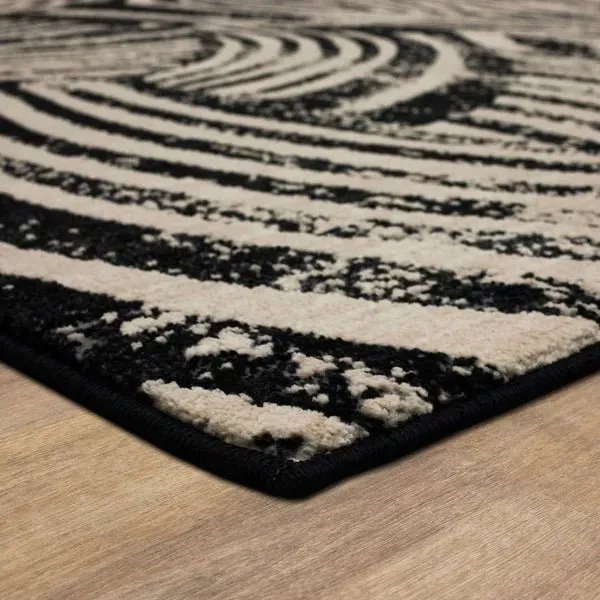 Rendition 92606 90166 Arcoa Obsidian Rug