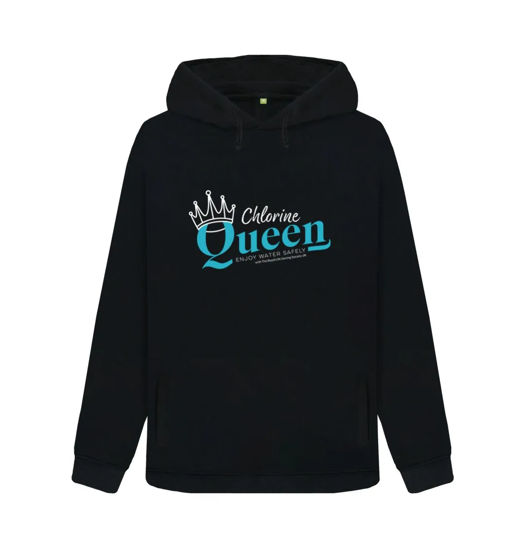 RLSS UK | Chlorine Queen Women's Hoodie | 100% Organic Cotton Hooded Sweatshirt for Ladies