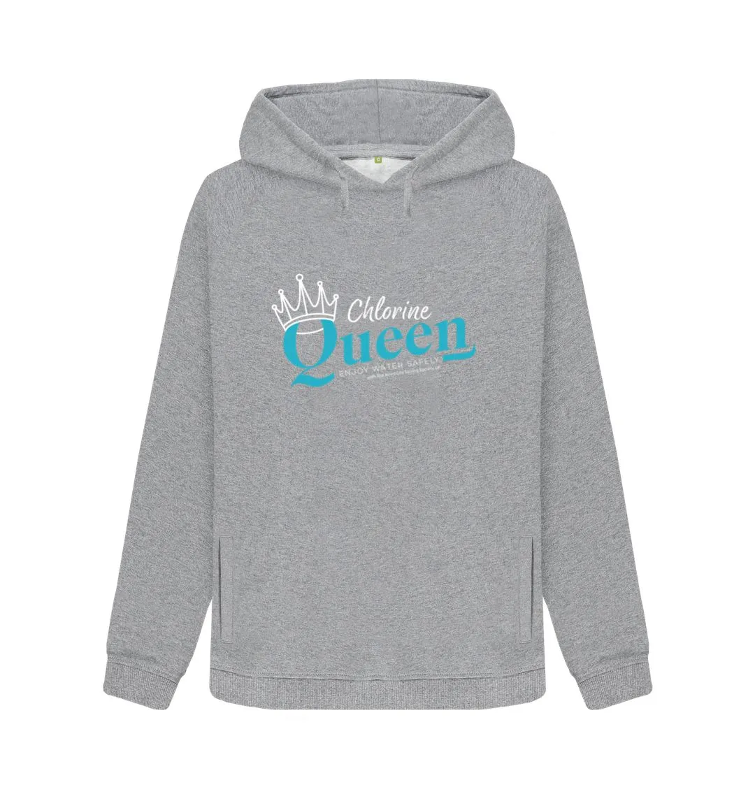 RLSS UK | Chlorine Queen Women's Hoodie | 100% Organic Cotton Hooded Sweatshirt for Ladies