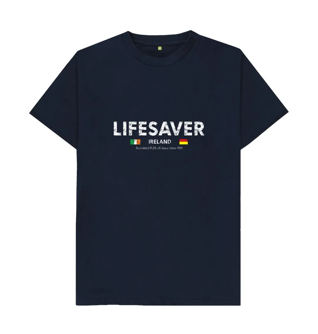 RLSS UK | Lifesaver Ireland Men's T-shirt | Short Sleeve Organic Cotton T-shirt