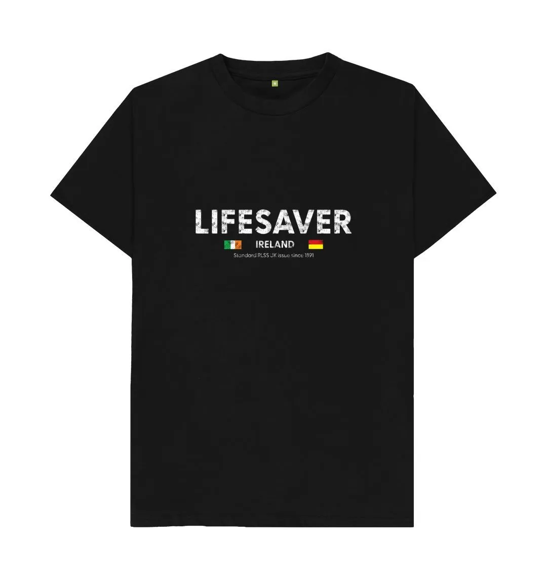 RLSS UK | Lifesaver Ireland Men's T-shirt | Short Sleeve Organic Cotton T-shirt