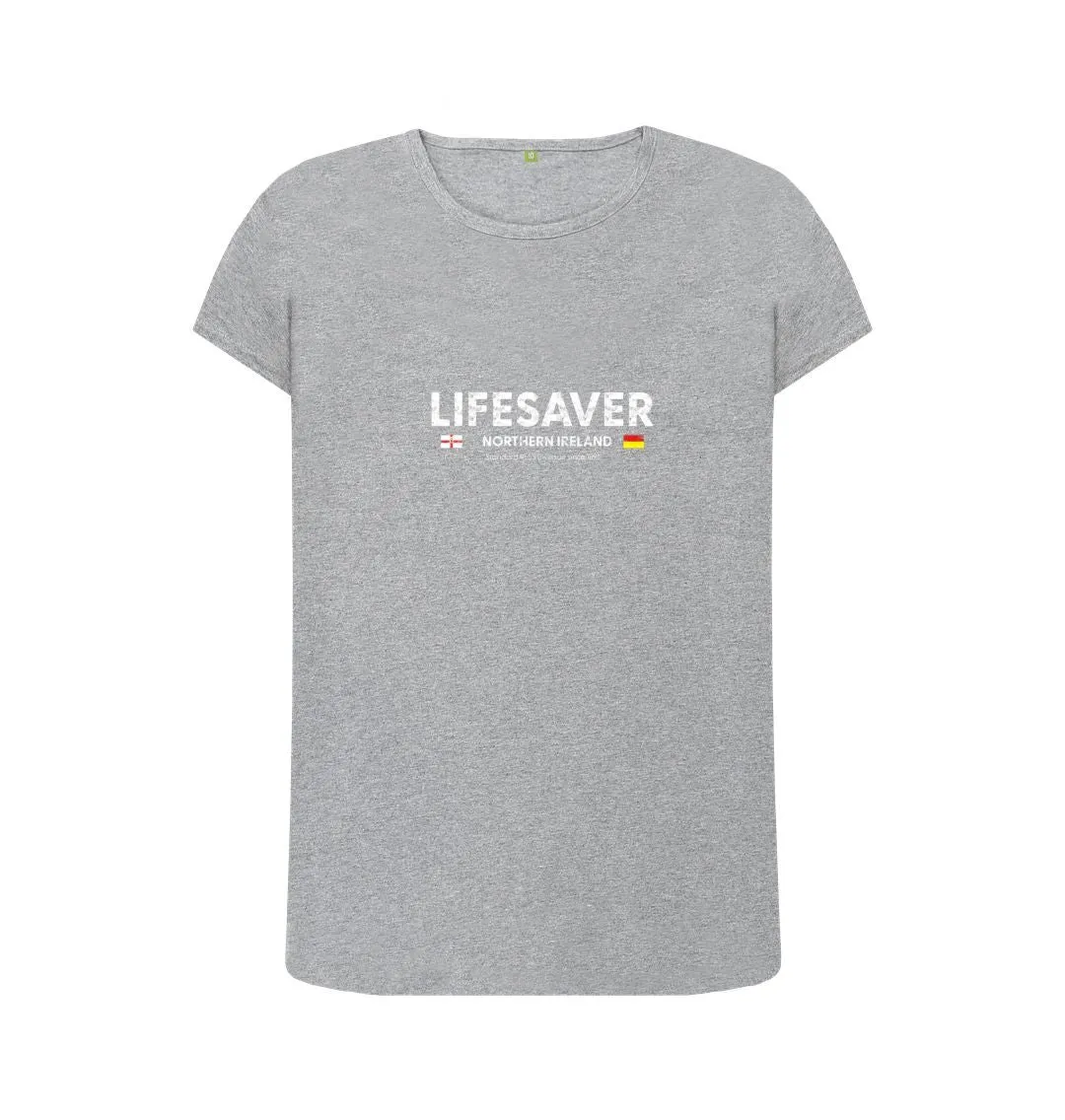 RLSS UK | Lifesaver Northern Ireland Women's T-shirt | Short Sleeve Organic Cotton T-shirt