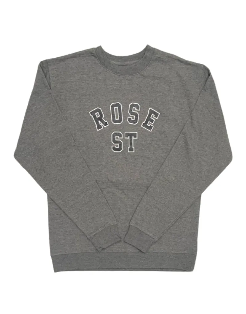 Rose Street Arc Logo Outline Crew: Heather Gray