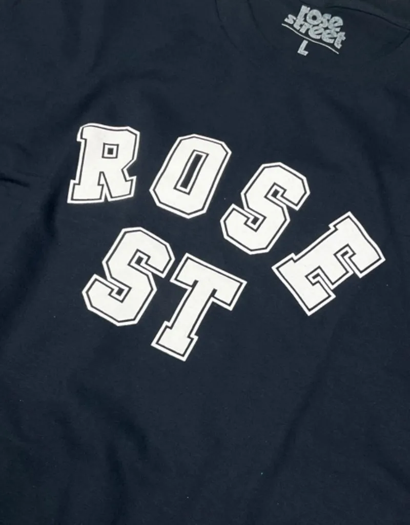 Rose Street Double Arc Logo Tee Navy