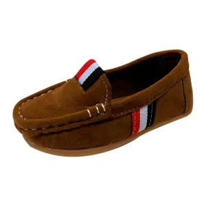 S168 Moccasin Softee Suede-Brown (EU21-30)