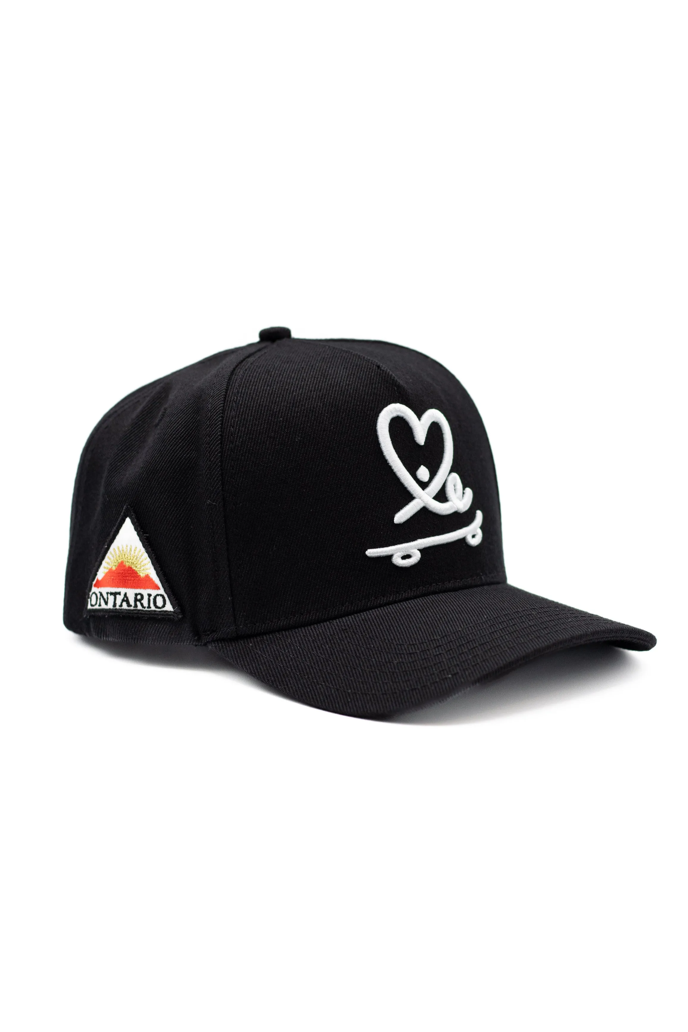 Signature Skate Love A Frame Snapback (Black / White)