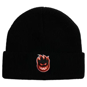 Spitfire Bighead Fill Embroidered Cuff Beanie Black/Red