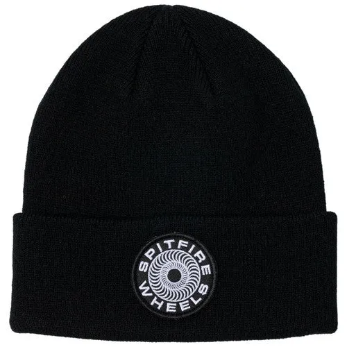 Spitfire Classic '87 Swirl Patch Cuff Beanie Black/White