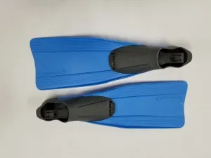 Used Cressi Clio Full Foot Fins - Blue - 7-8 (41/42)