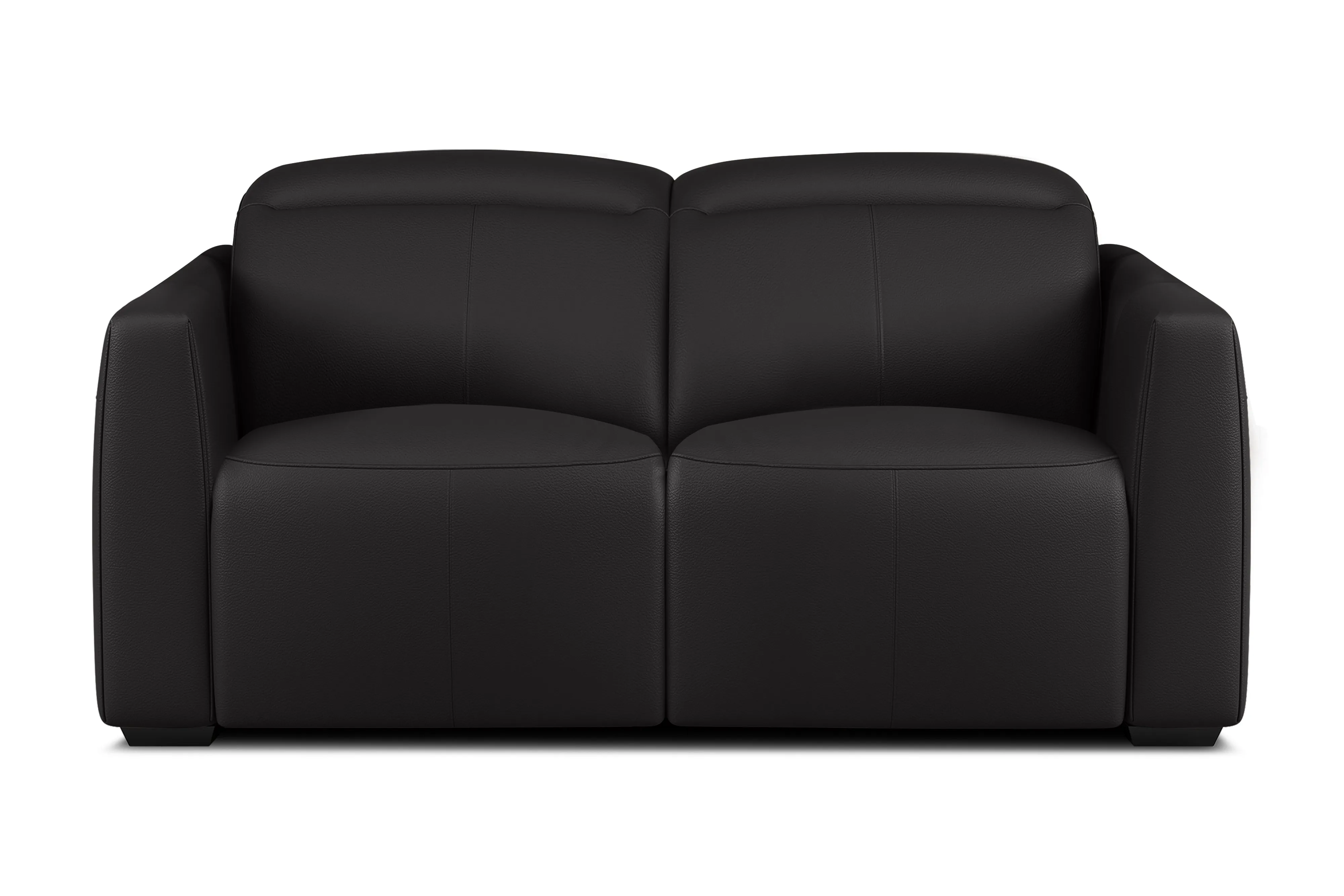 Valencia Carmen Leather 68.5" Loveseat Dual Recliner Lounge, Black