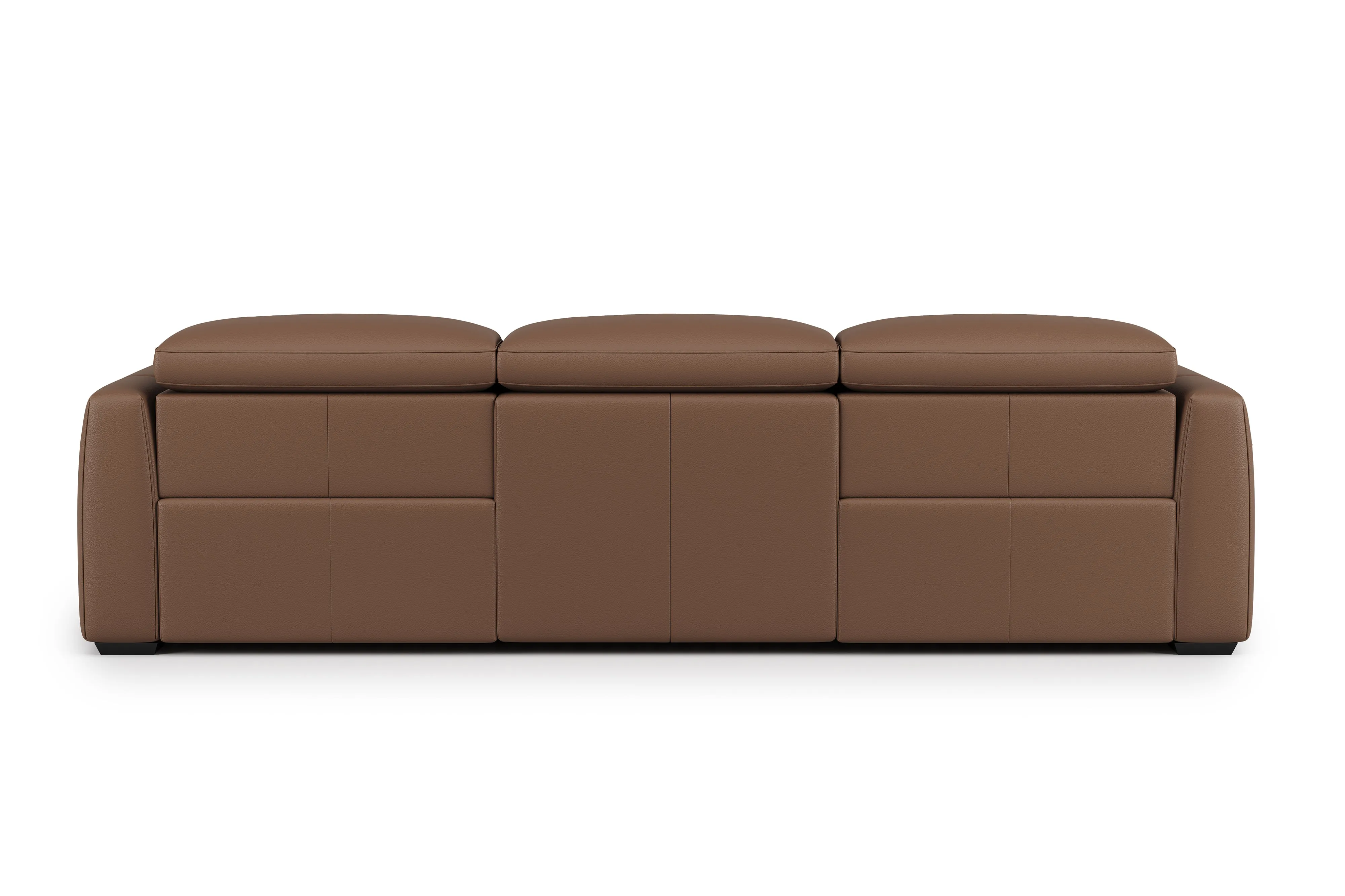 Valencia Carmen Leather Three Seats with Dual Recliner Sofa, Brown