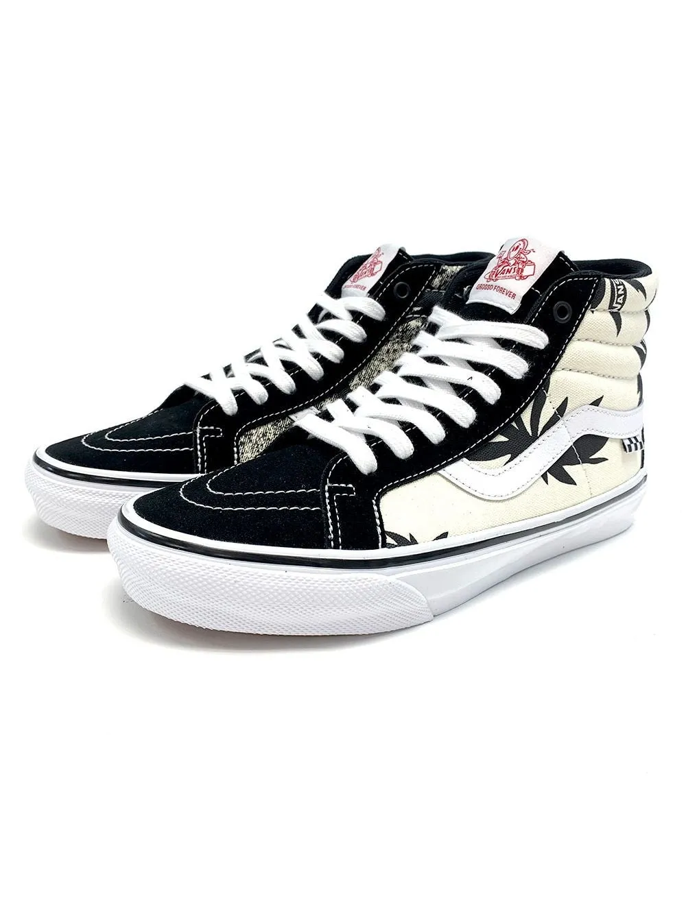 VANS SKATE SK8-HI REISSUE GROSSO '88 BLACK PALMS