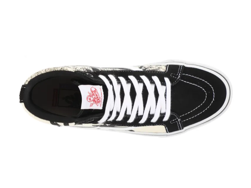 VANS SKATE SK8-HI REISSUE GROSSO '88 BLACK PALMS