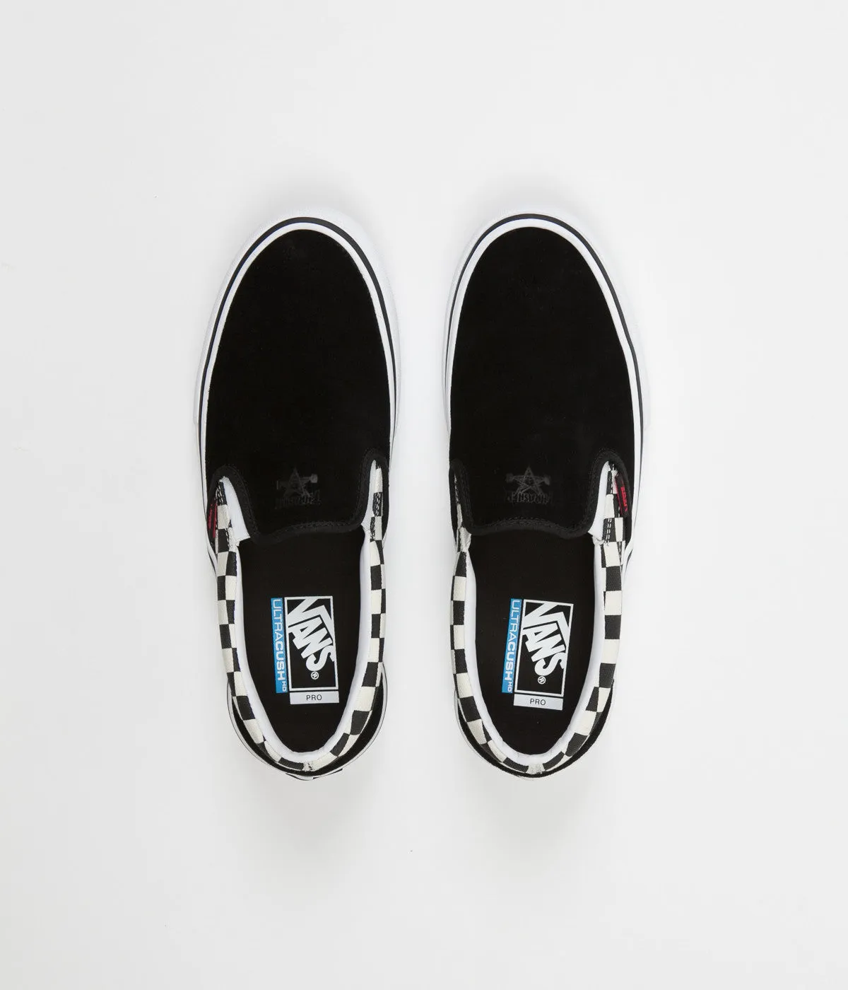 Vans x Thrasher Slip On Pro Shoes - Black / Checkerboard