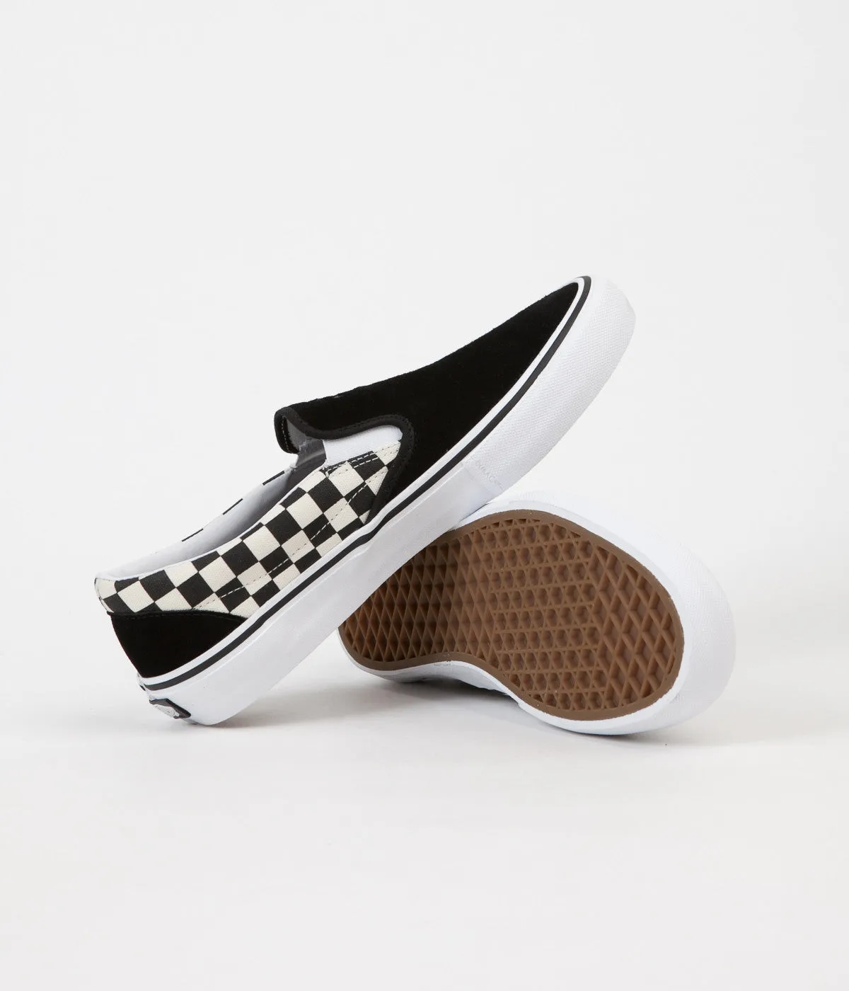 Vans x Thrasher Slip On Pro Shoes - Black / Checkerboard