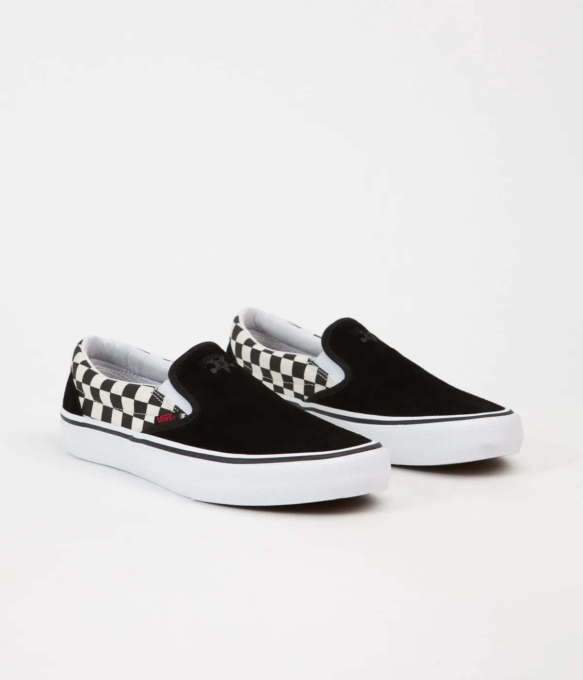 Vans x Thrasher Slip On Pro Shoes - Black / Checkerboard