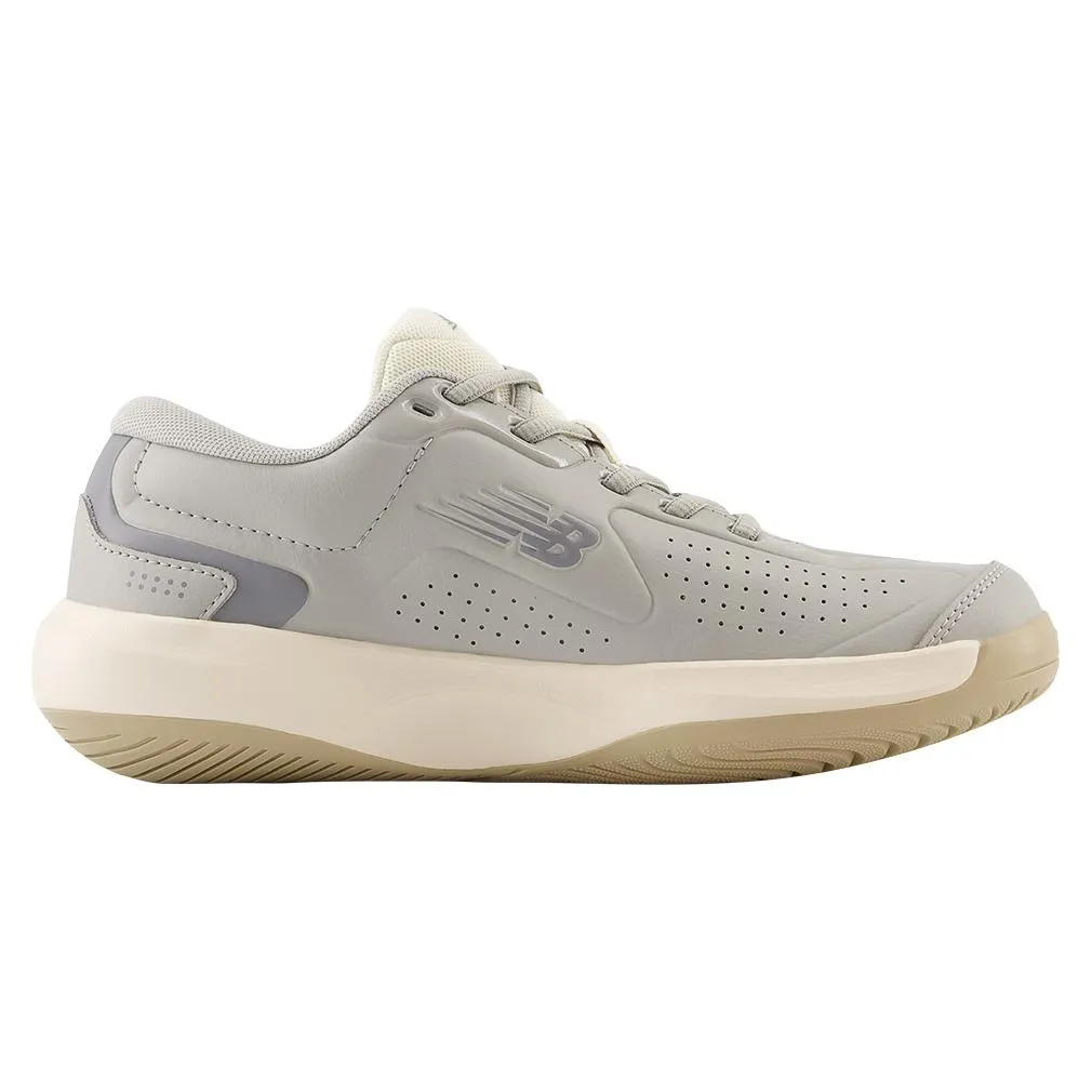 Women's 696v5 D Width Tennis Shoes Gray and White