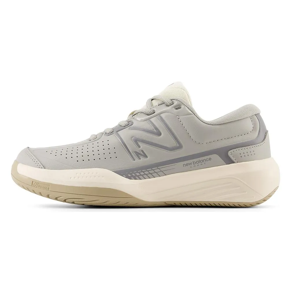 Women's 696v5 D Width Tennis Shoes Gray and White