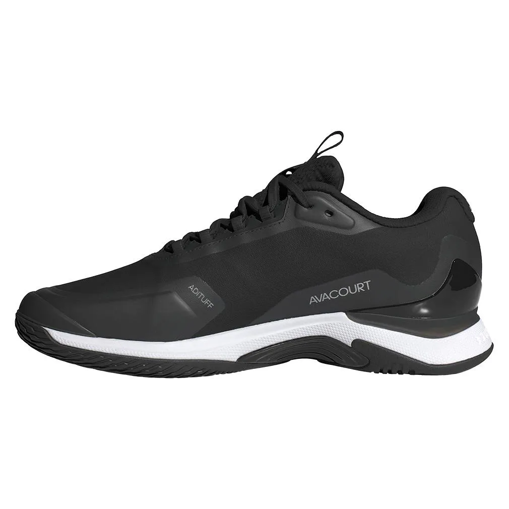 Women's Avacourt 2 Tennis Shoes Black and Silver Metallic