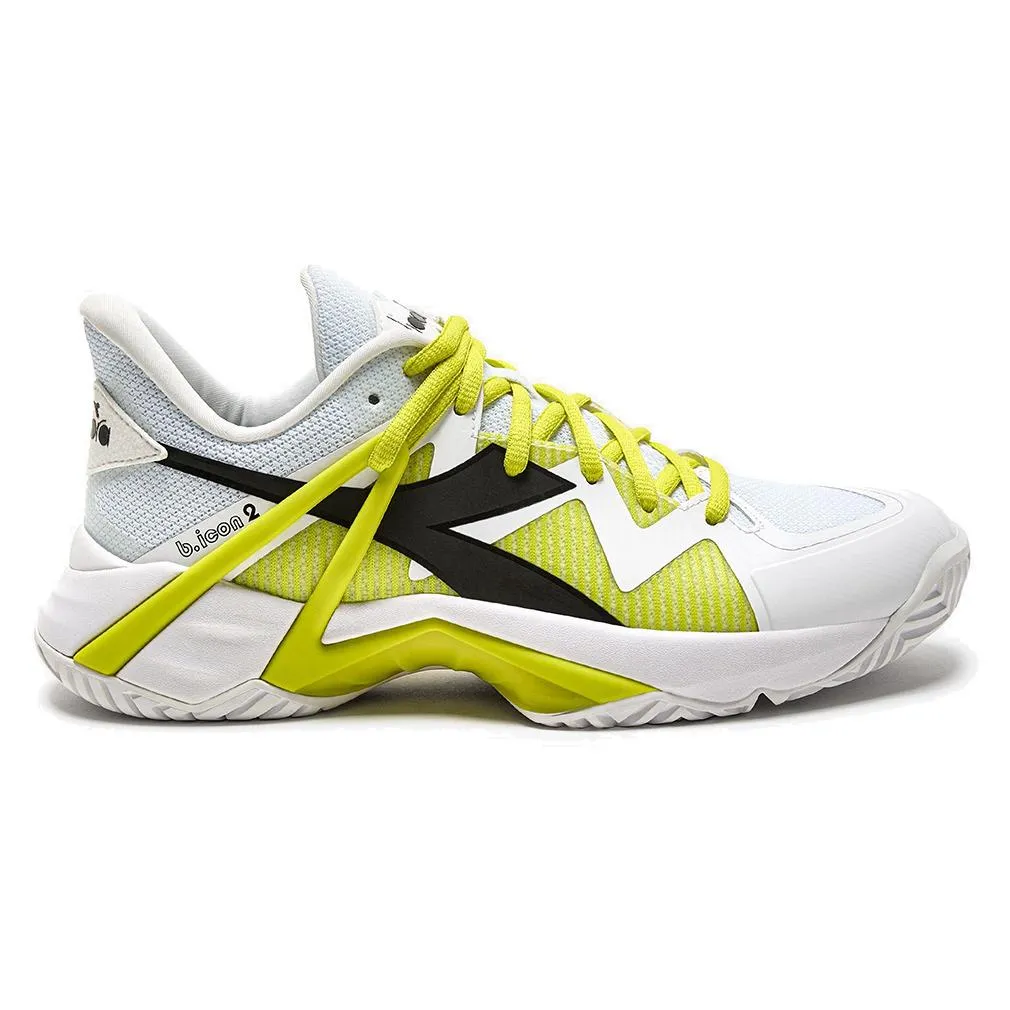 Women's B.Icon 2 AG Tennis Shoes White and Evening Primrose