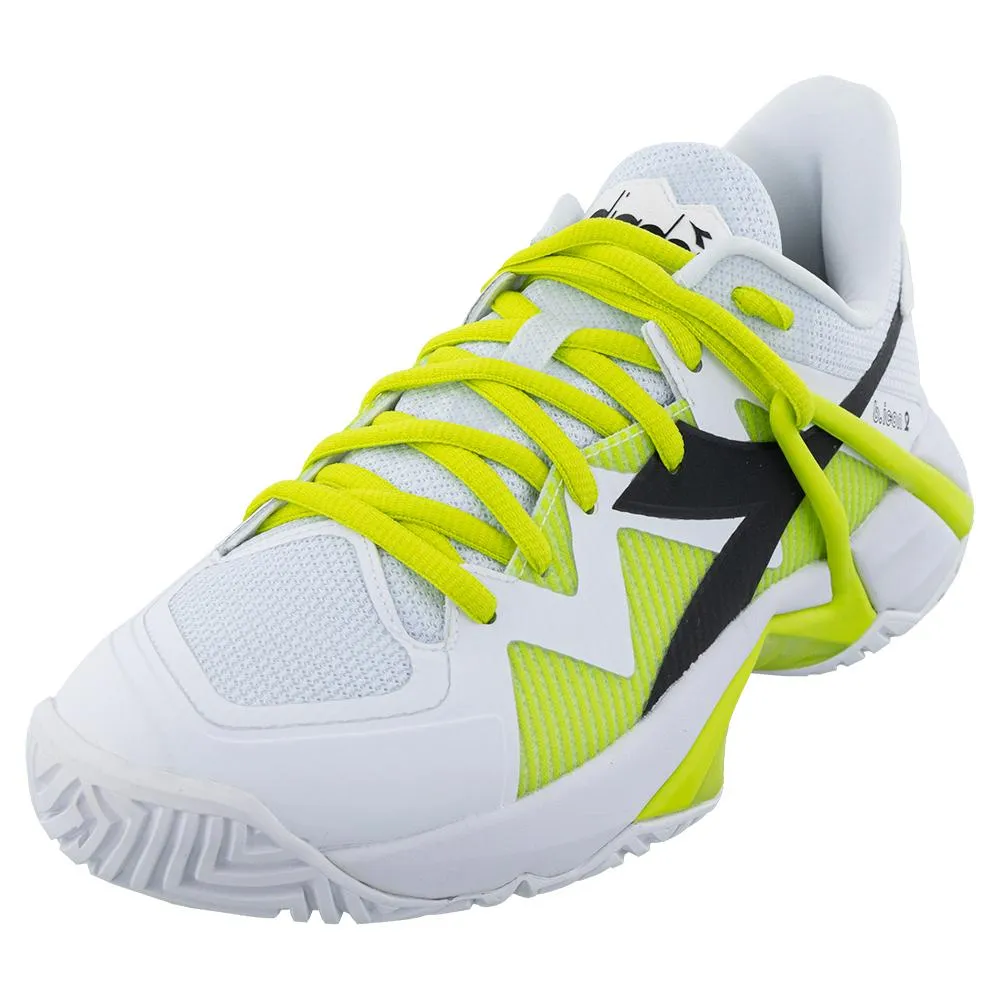 Women's B.Icon 2 AG Tennis Shoes White and Evening Primrose