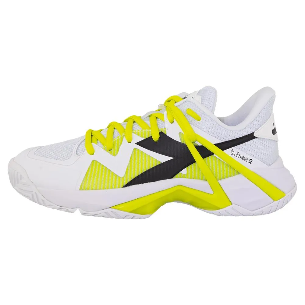 Women's B.Icon 2 AG Tennis Shoes White and Evening Primrose