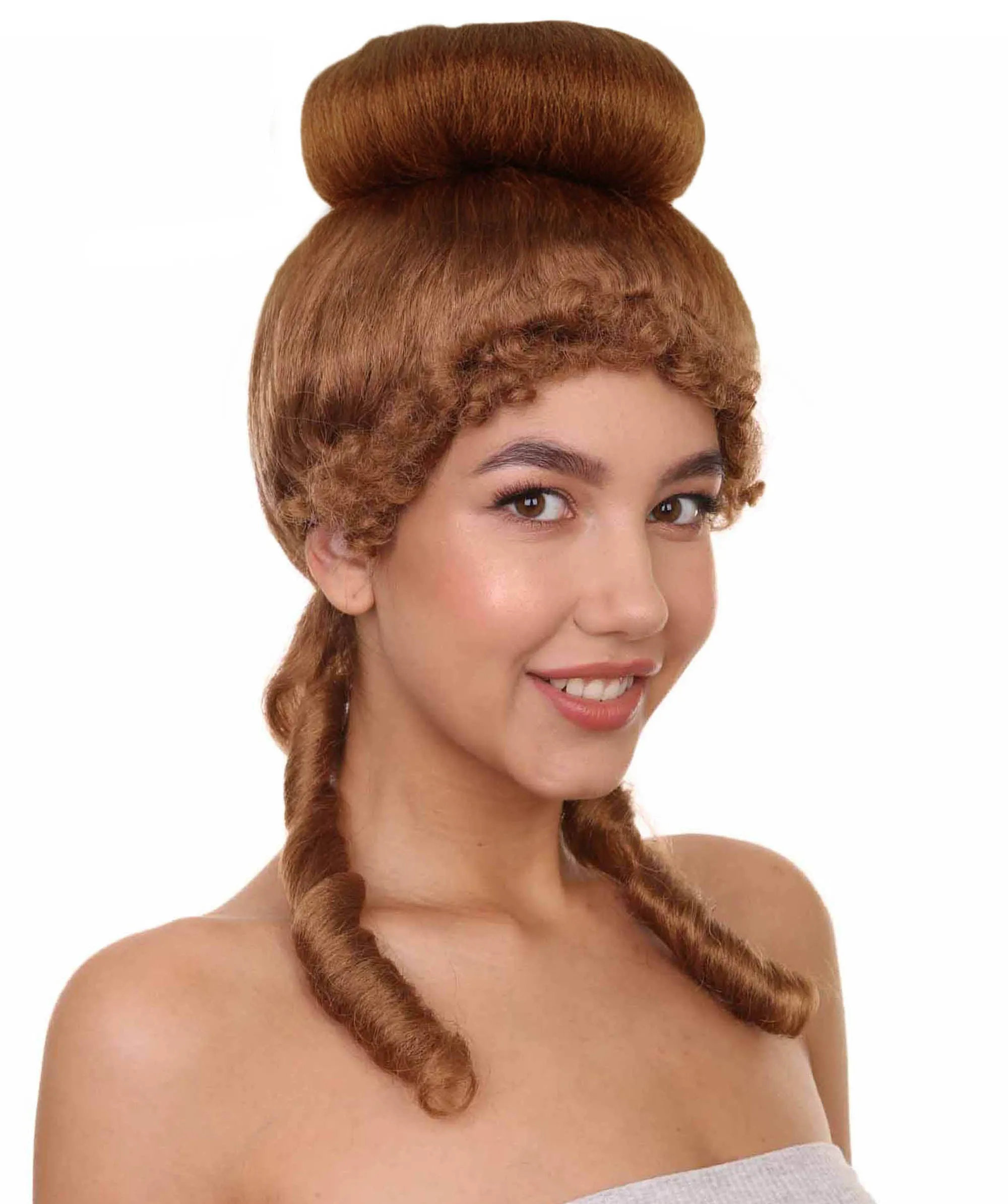 Womens French Colonial Historical Wig | Auburn Cosplay Wigs | Premium Breathable Capless Cap