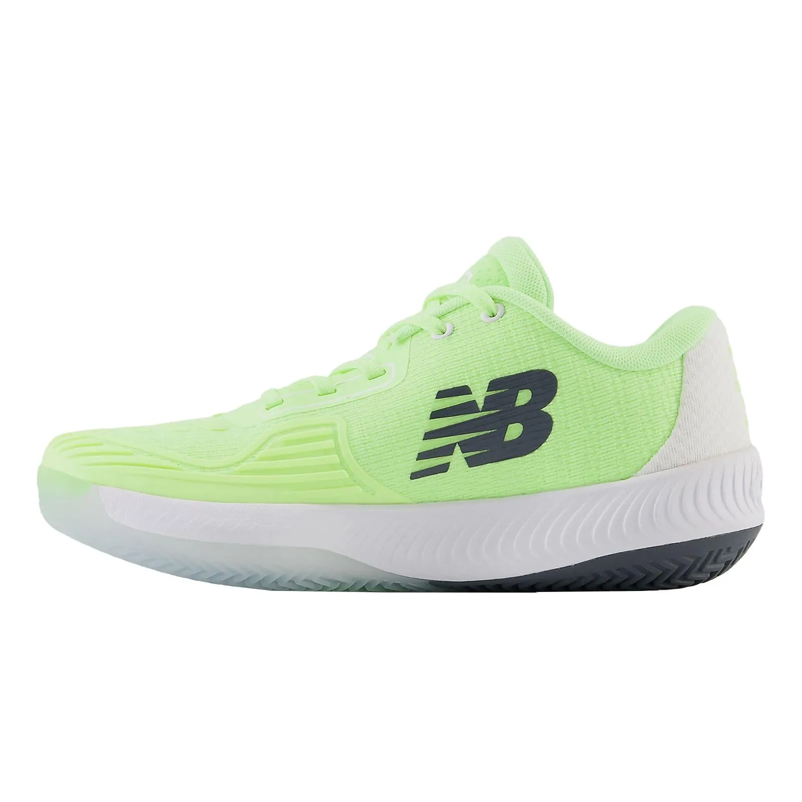 Women`s FuelCell 996v5 D Width Clay Tennis Shoe Bleached Lime Glo