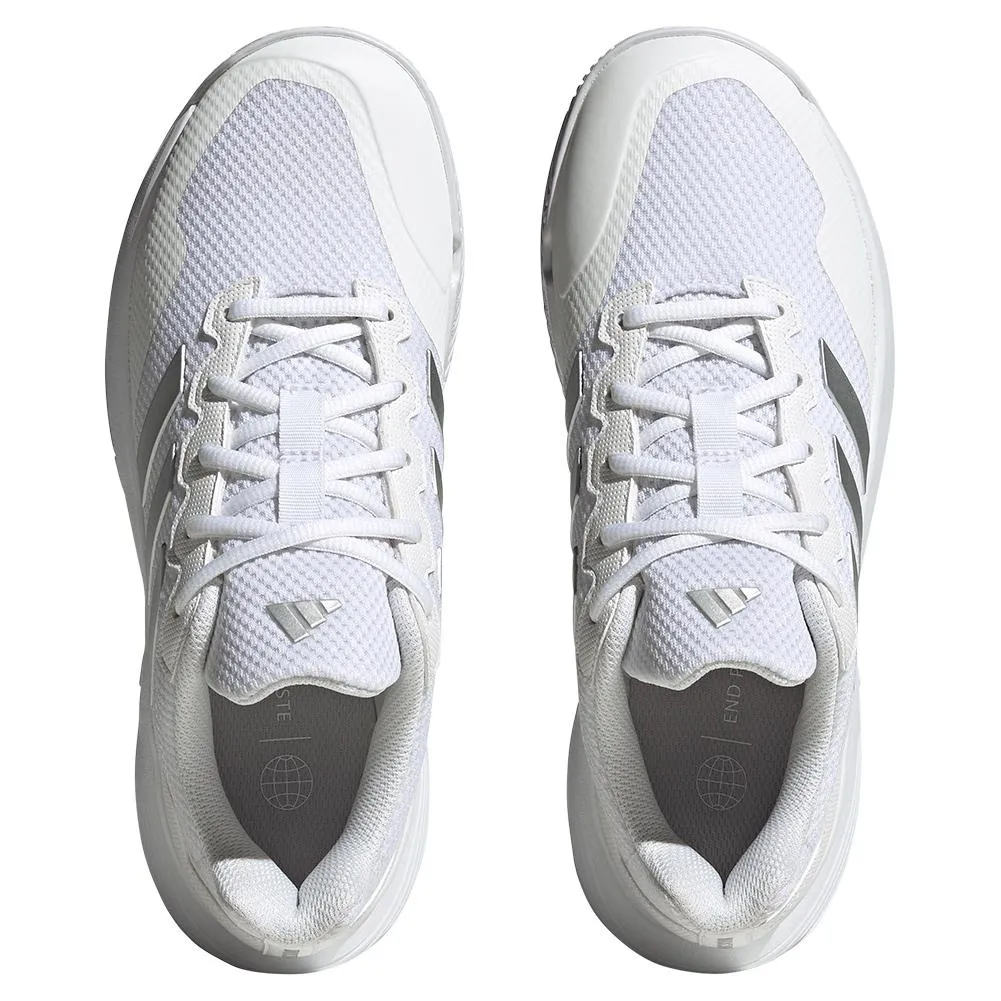 Women's GameCourt 2 Tennis Shoes Footwear White and Metallic Silver