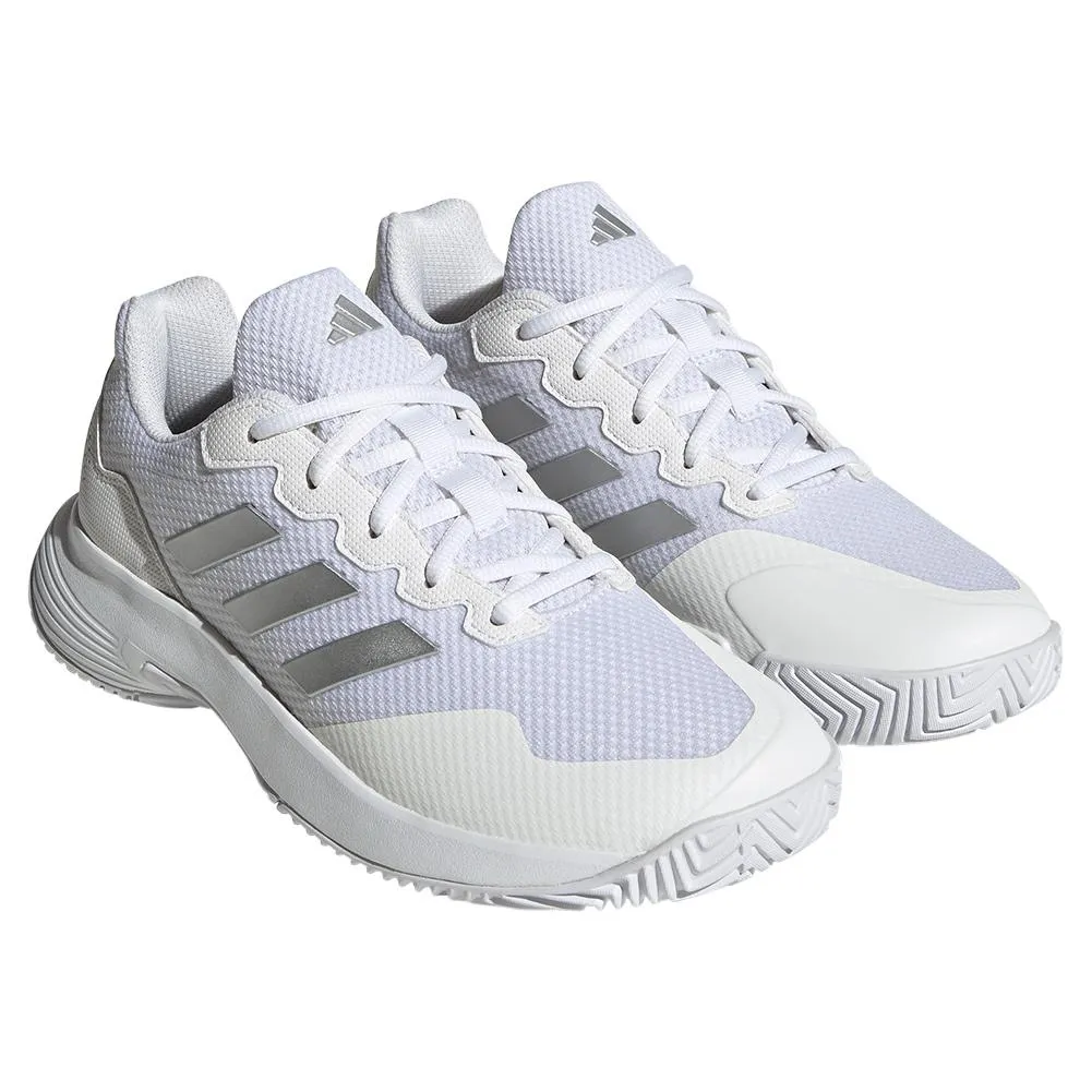 Women's GameCourt 2 Tennis Shoes Footwear White and Metallic Silver