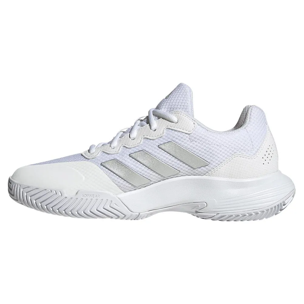 Women's GameCourt 2 Tennis Shoes Footwear White and Metallic Silver