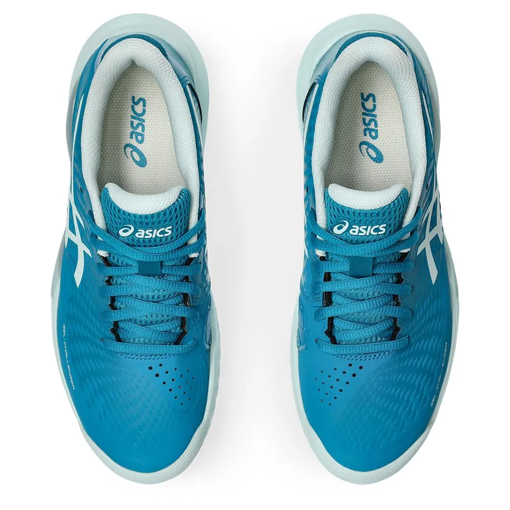 Womens Gel-Challenger 14 Clay Tennis Shoes Teal Blue and Soothing Sea