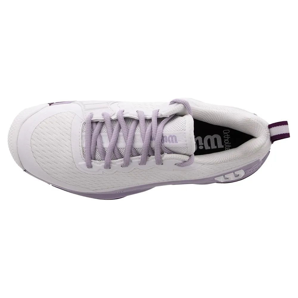 Womens Rush Pro 4.5 Tennis Shoes White and Orchid Petal