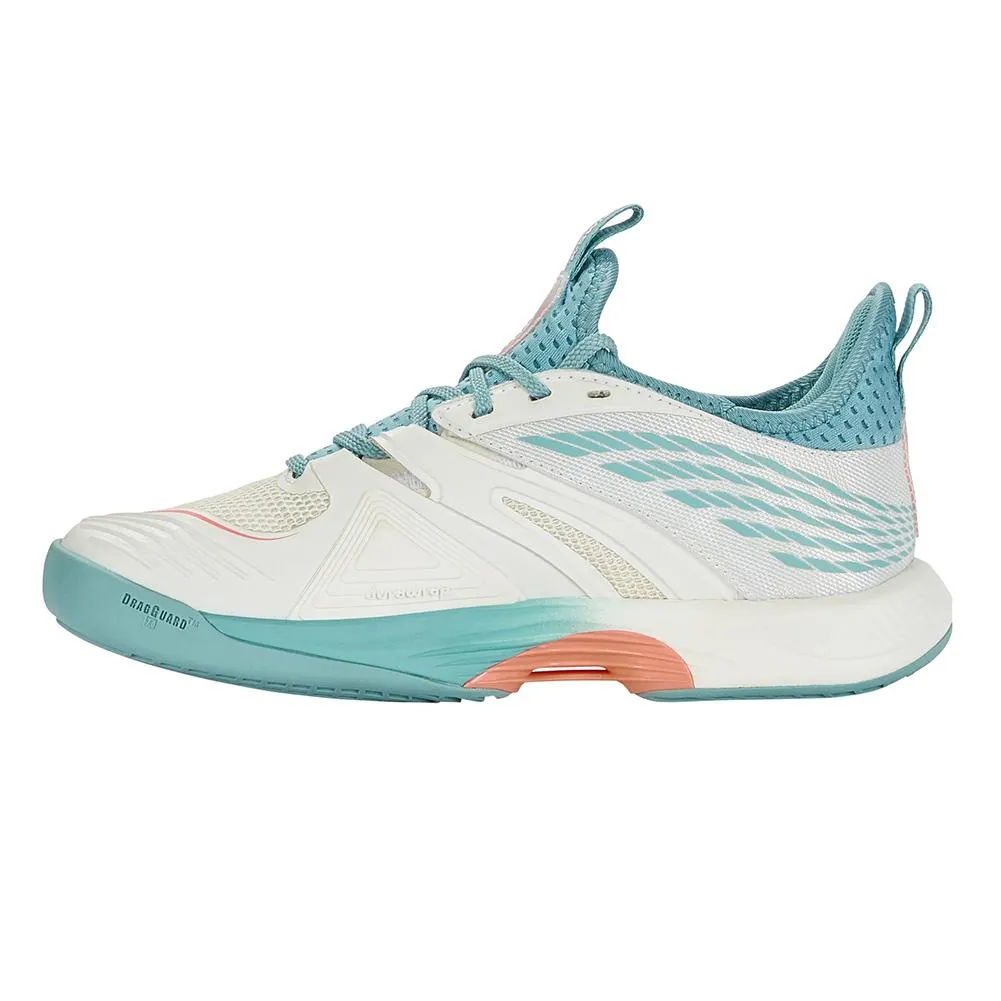 Women's SpeedTrac Tennis Shoes Blanc de Blanc and Nile Blue