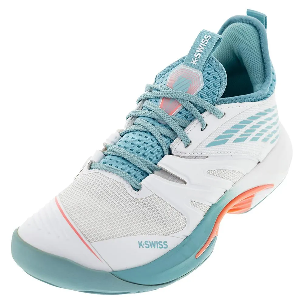 Women's SpeedTrac Tennis Shoes Blanc de Blanc and Nile Blue