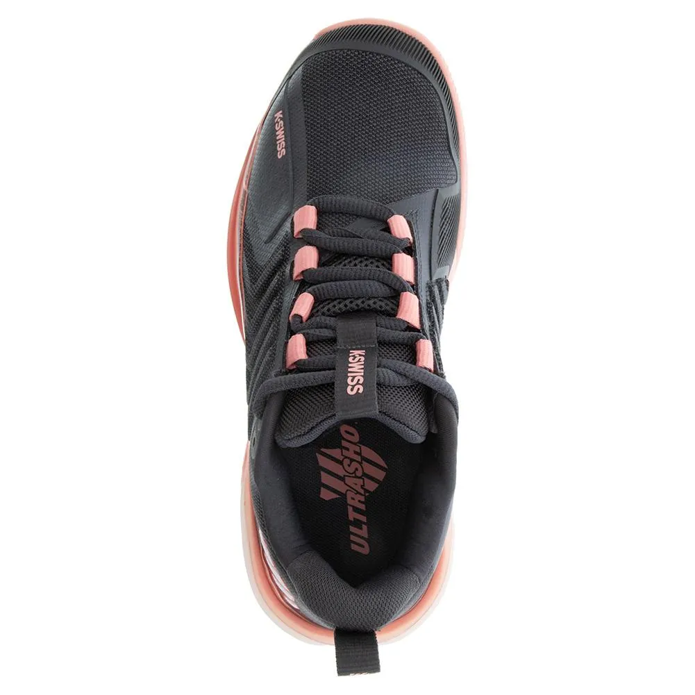 Women's Ultrashot 3 Tennis Shoes Asphalt and Peach Amber